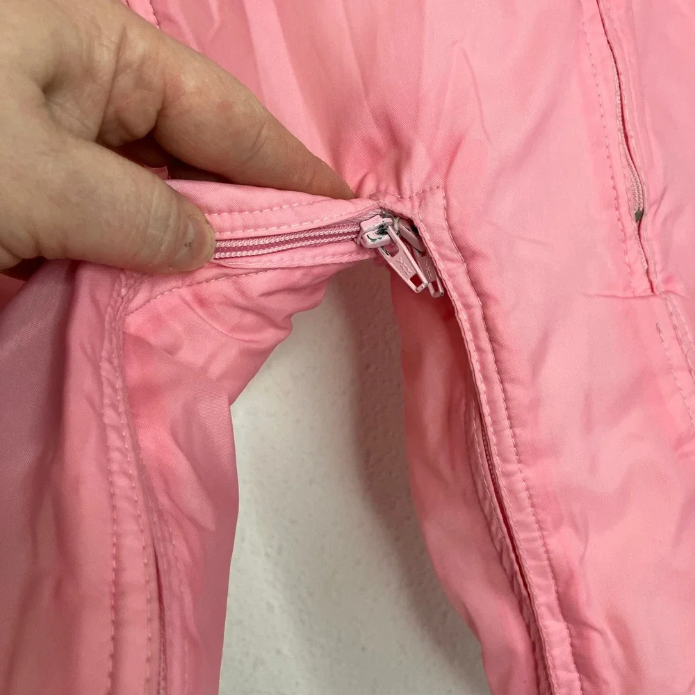 Vintage JC Penney Toddler Snowsuit Embroidered Pink Bunny‎ Hooded Size 24 Months